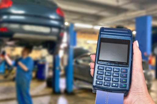 Take payments for your services with solutions for mechanics, detailers, car washes, window tinting, or stereo business