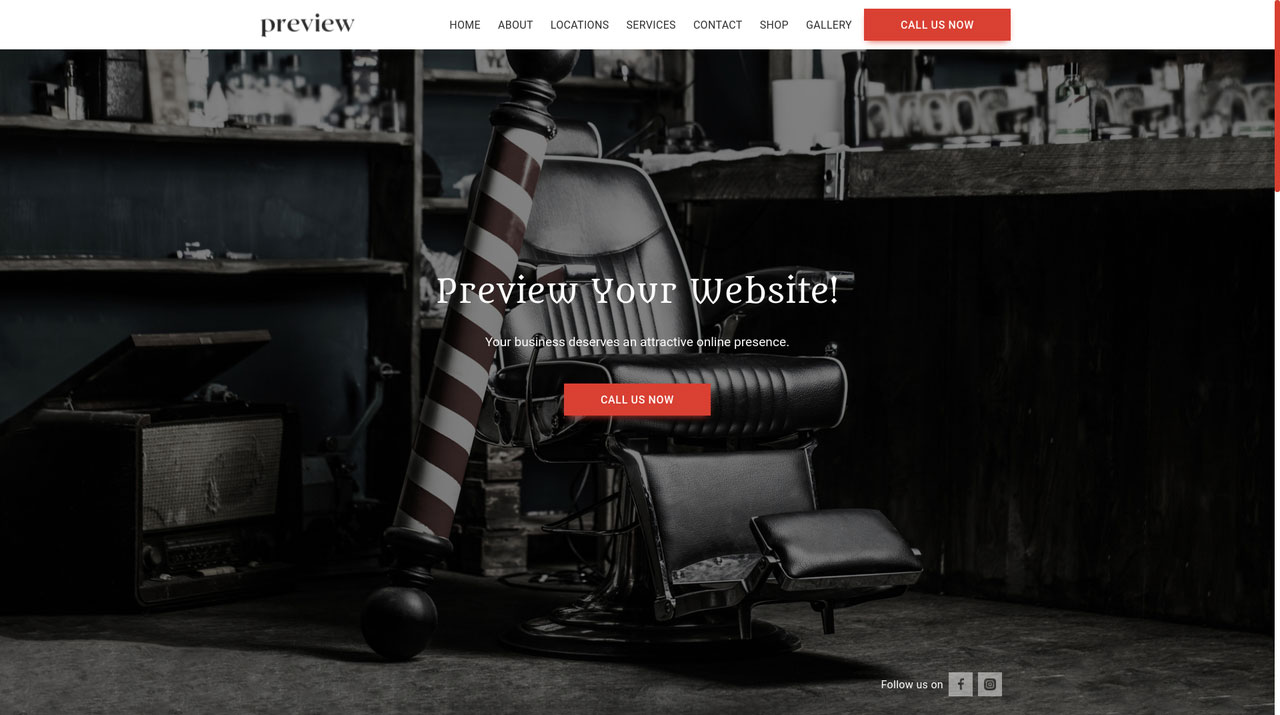 Barbershops needs a website, an appointment system and a way to take payments to be successful