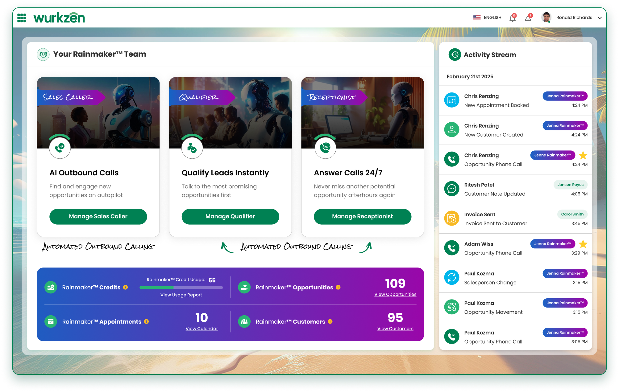 Wurkzen Rainmaker™ | Agentic Voice AI for Sales|Wurkzen Rainmaker™ | Close 30-40% More Deals with Voice AI – Updated – Tier 1